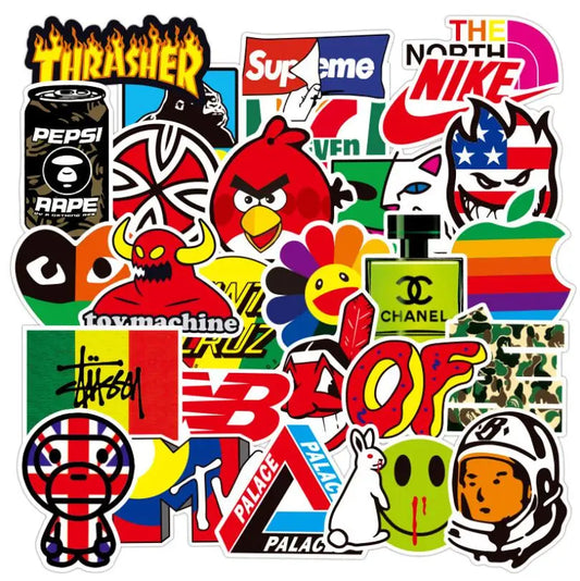 10 pcs Assorted Mixed Cartoon Stickers