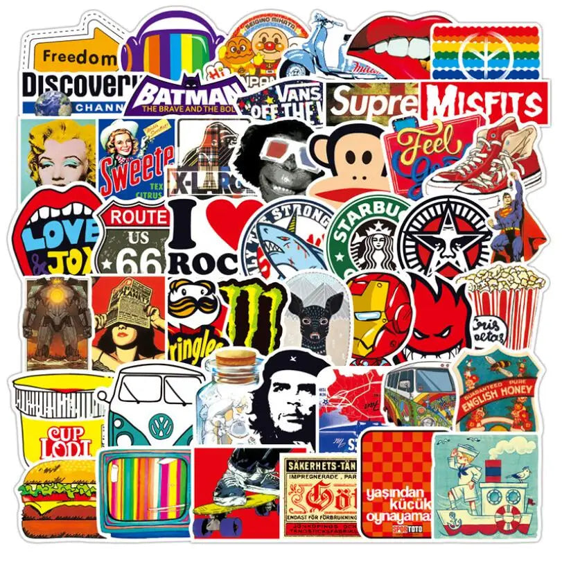 10 pcs Assorted Mixed Cartoon Stickers